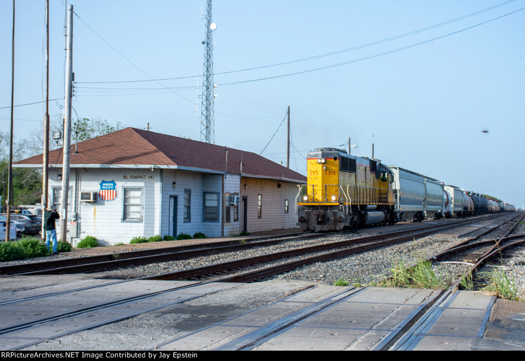 UP 2212 passes the old Depot